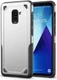 Samsung Galaxy A8 (2018) Hybride Rugged Armor Hoesje Zilver afbeelding 1