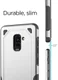 Samsung Galaxy A8 (2018) Hybride Rugged Armor Hoesje Zilver afbeelding 3