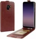 Samsung Galaxy A8 (2018) Verticaal Flip Hoesje Bruin afbeelding 1