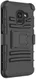 Samsung Galaxy A8 (2018) Hybride Hoesje met Riemclip Zwart afbeelding 5