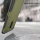 Samsung Galaxy A8 (2018) Hybride Rugged Armor Hoesje Groen afbeelding 2