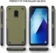 Samsung Galaxy A8 (2018) Hybride Rugged Armor Hoesje Groen afbeelding 6