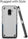 Samsung Galaxy A8 (2018) Hybride Rugged Armor Hoesje Donker Blauw afbeelding 2