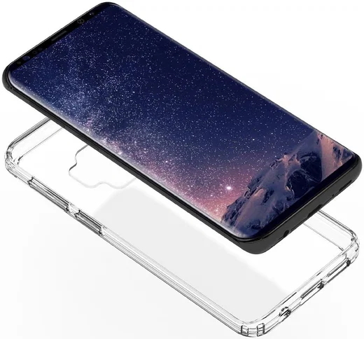 Samsung Galaxy S9 Hoesje met Bumper Transparant afbeelding 2