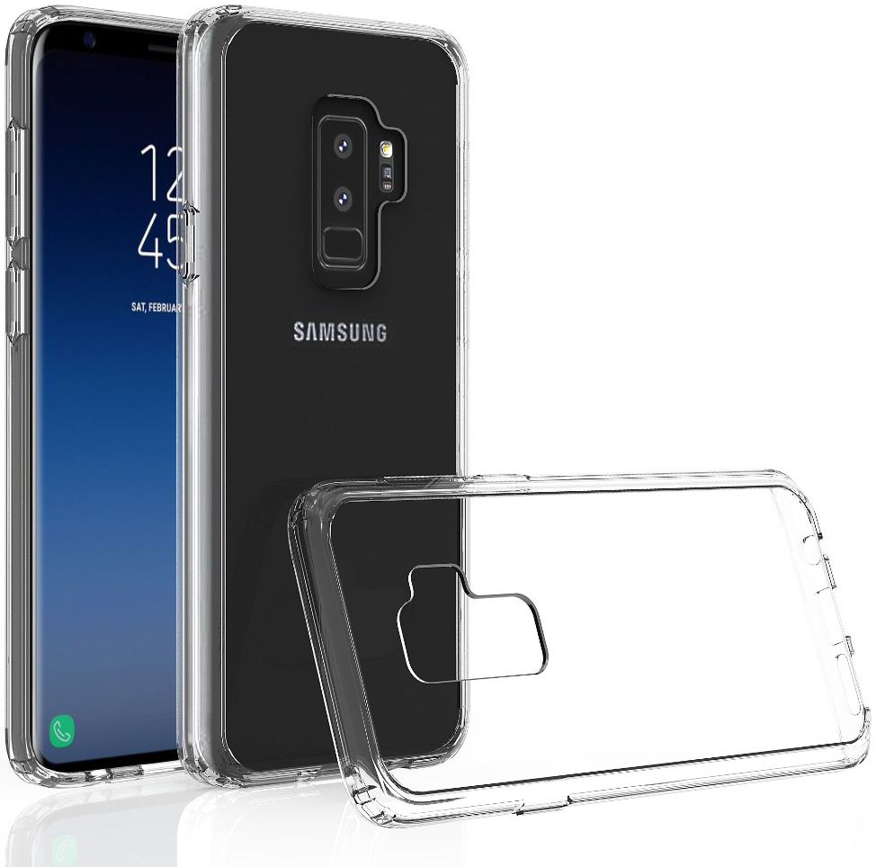 Samsung Galaxy S9 Plus Hoesje met Bumper Transparant afbeelding 3