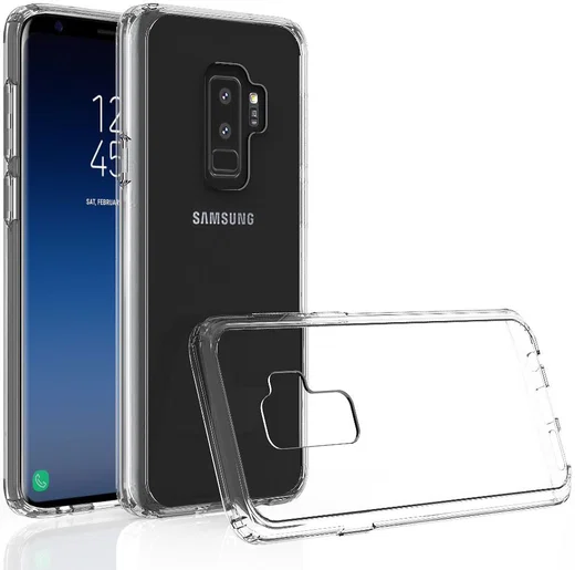Samsung Galaxy S9 Plus Hoesje met Bumper Transparant afbeelding 3
