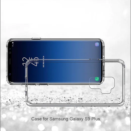 Samsung Galaxy S9 Plus Hoesje met Bumper Transparant afbeelding 6