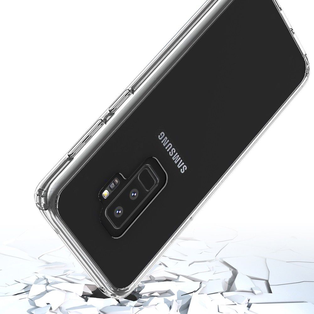 Samsung Galaxy S9 Plus Hoesje met Bumper Transparant afbeelding 7