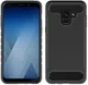Samsung Galaxy A8 (2018) Geborsteld Hybride Hoesje Zwart afbeelding 2