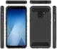 Samsung Galaxy A8 (2018) Geborsteld Hybride Hoesje Zwart afbeelding 5