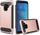 Samsung Galaxy A8 (2018) Geborsteld Hybride Hoesje Roze Goud afbeelding 2