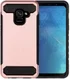Samsung Galaxy A8 (2018) Geborsteld Hybride Hoesje Roze Goud afbeelding 1
