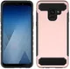 Samsung Galaxy A8 (2018) Geborsteld Hybride Hoesje Roze Goud afbeelding 3
