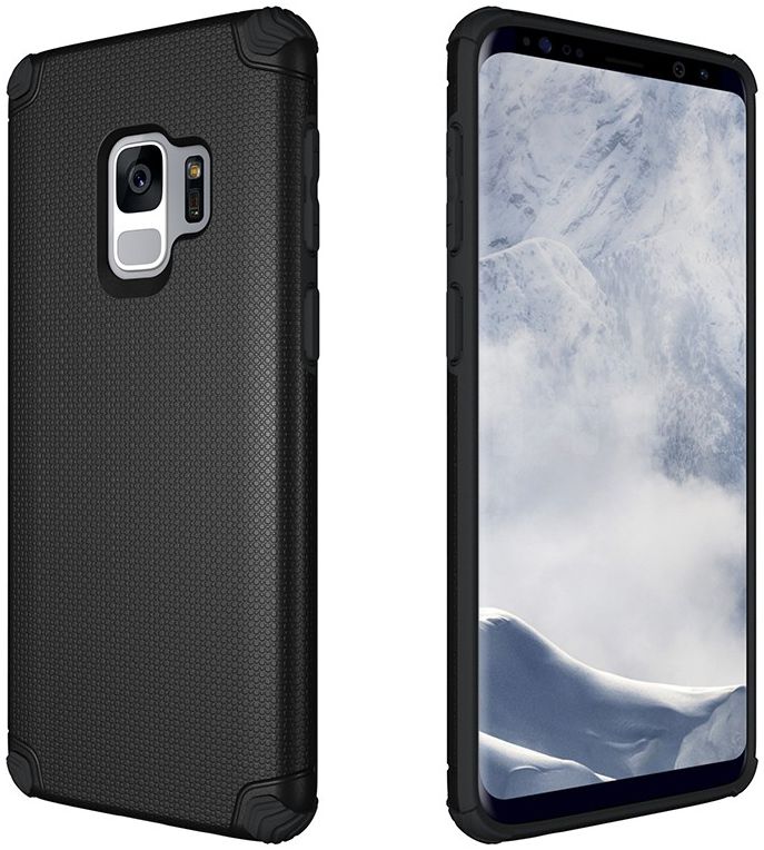 Samsung Galaxy S9 Armor TPU Hoesje Zwart afbeelding 3