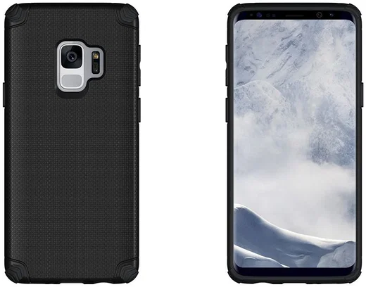 Samsung Galaxy S9 Armor TPU Hoesje Zwart afbeelding 4