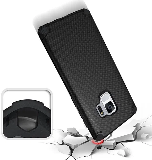 Samsung Galaxy S9 Armor TPU Hoesje Zwart afbeelding 5