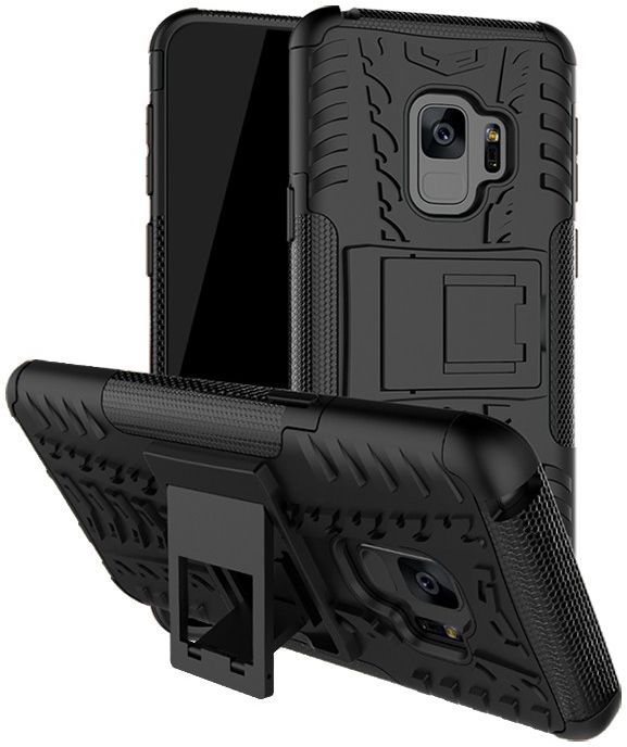 Samsung Galaxy S9 Robuust Hybride Hoesje Zwart afbeelding 1