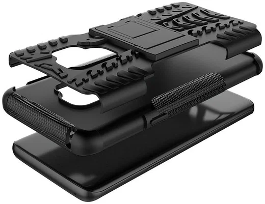 Samsung Galaxy S9 Robuust Hybride Hoesje Zwart afbeelding 2