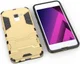 Samsung Galaxy A8 (2018) Hybride Hoesje met stand Goud afbeelding 8