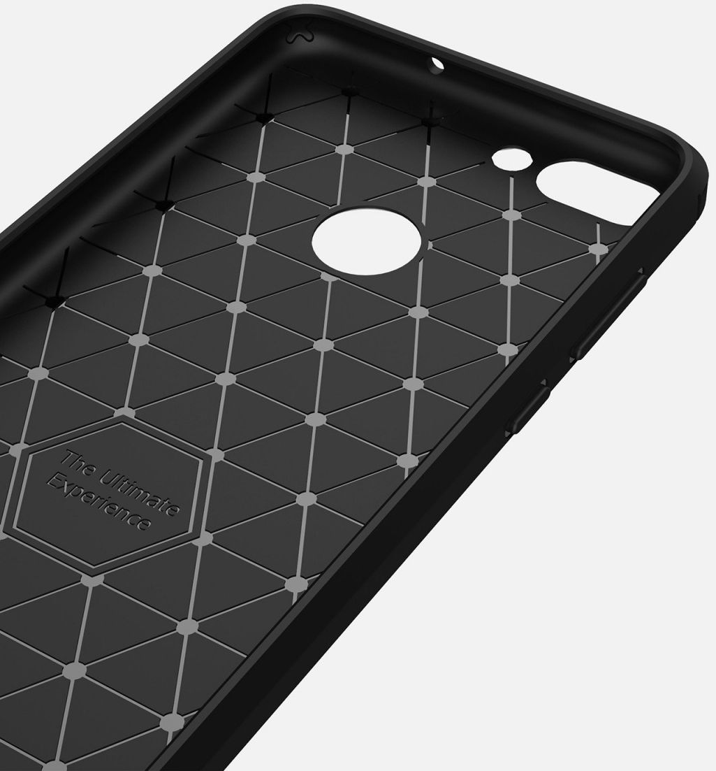 Huawei P Smart Geborsteld TPU Hoesje Blauw afbeelding 5