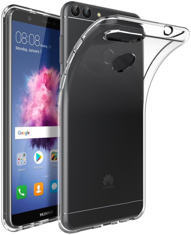 Transparant Huawei P Smart Hoesje Dun TPU afbeelding 1