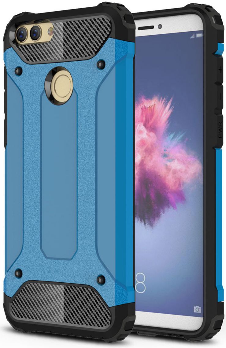 Huawei P Smart Hybride Hoesje Blauw afbeelding 1