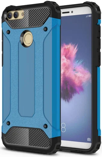 Huawei P Smart Hybride Hoesje Blauw afbeelding 1