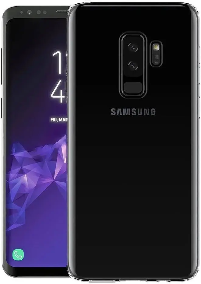 Samsung Galaxy S9 Plus Hoesje Dun TPU Back Cover Transparant afbeelding 2