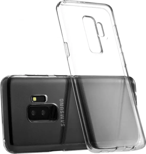 Samsung Galaxy S9 Plus Hoesje Dun TPU Back Cover Transparant afbeelding 4