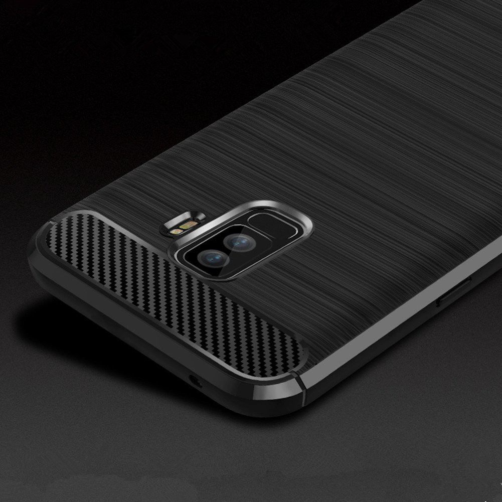 Samsung Galaxy S9 Plus Geborsteld TPU Hoesje Zwart afbeelding 9