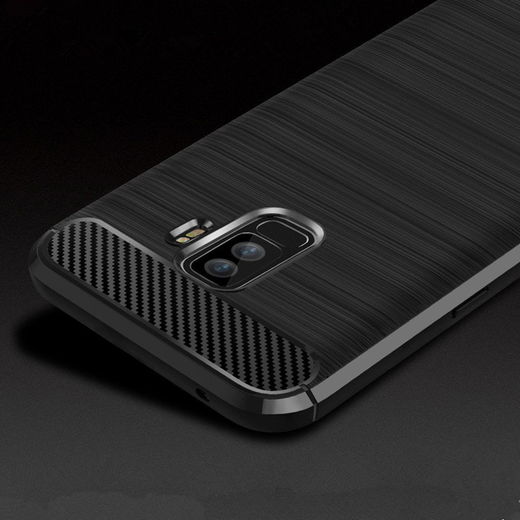 Samsung Galaxy S9 Plus Geborsteld TPU Hoesje Zwart afbeelding 9