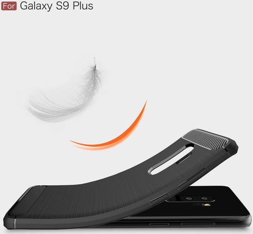 Samsung Galaxy S9 Plus Geborsteld TPU Hoesje Zwart afbeelding 6