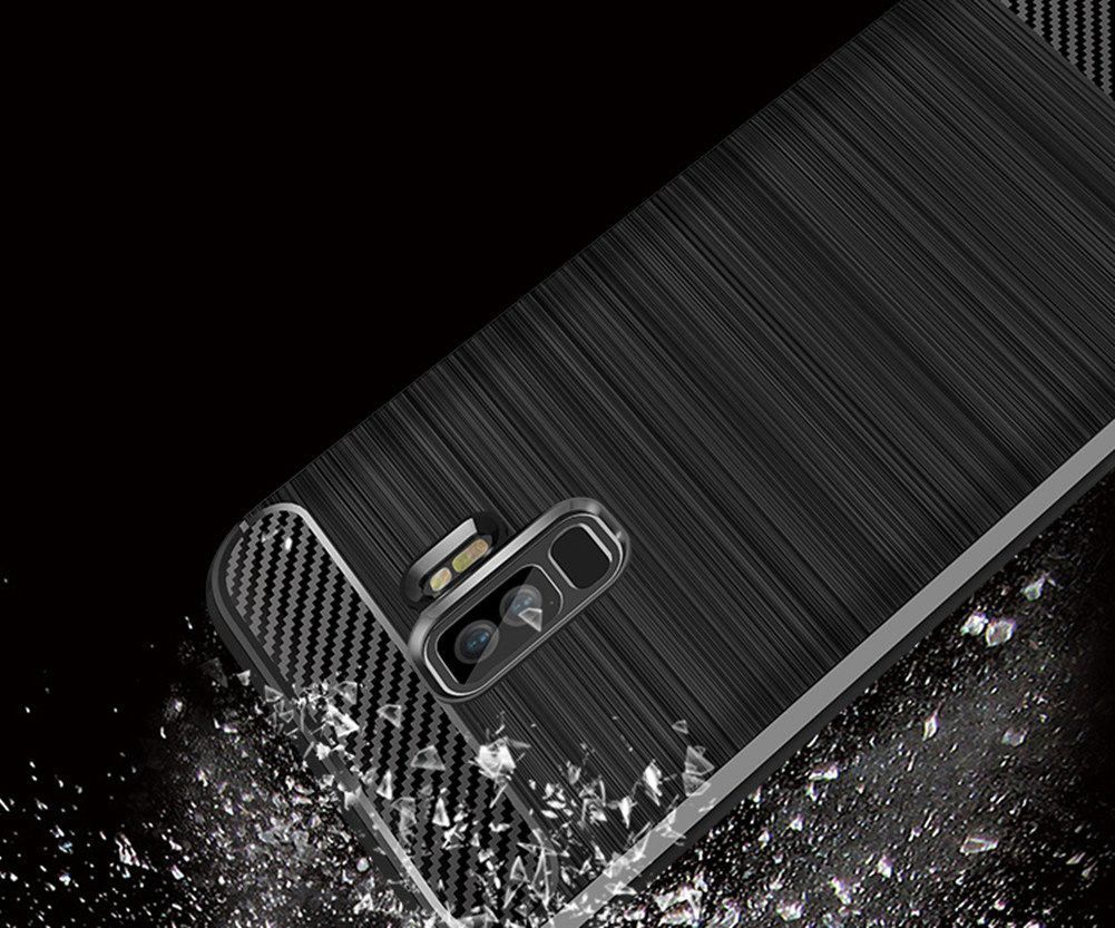 Samsung Galaxy S9 Plus Geborsteld TPU Hoesje Zwart afbeelding 10