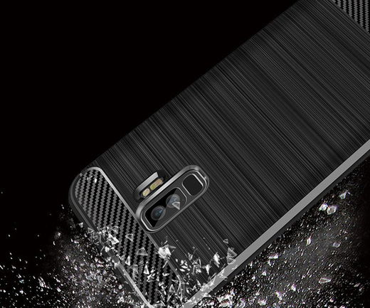 Samsung Galaxy S9 Plus Geborsteld TPU Hoesje Zwart afbeelding 10