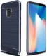 Samsung Galaxy S9 Plus Geborsteld TPU Hoesje Blauw afbeelding 1