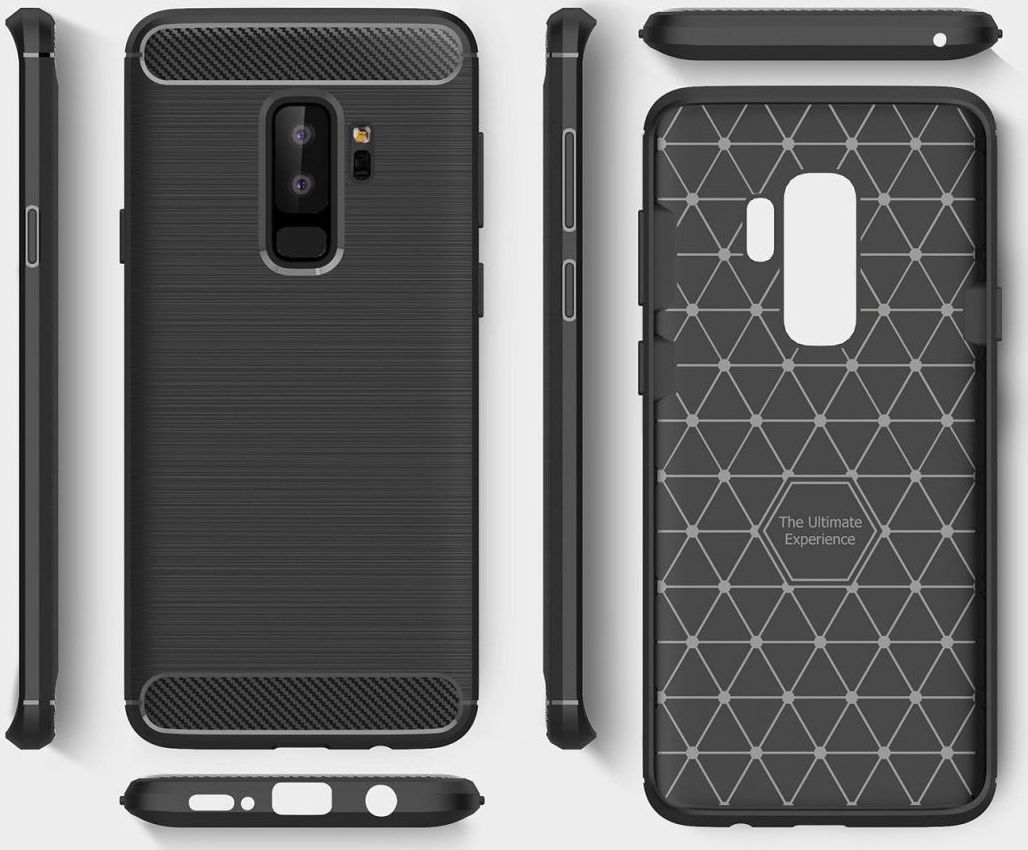 Samsung Galaxy S9 Plus Geborsteld TPU Hoesje Rood afbeelding 6