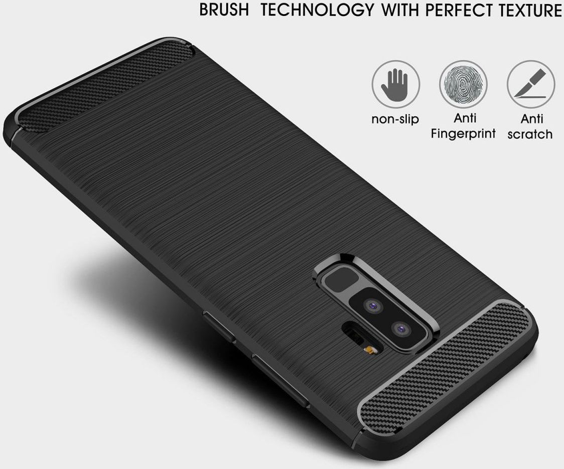 Samsung Galaxy S9 Plus Geborsteld TPU Hoesje Rood afbeelding 7