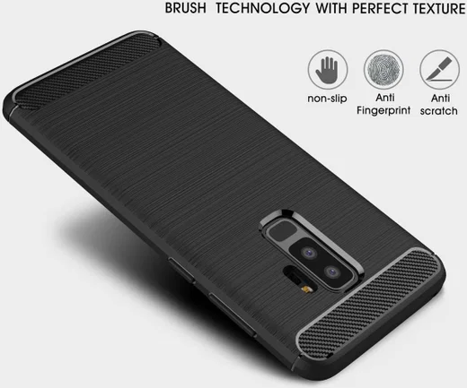 Samsung Galaxy S9 Plus Geborsteld TPU Hoesje Rood afbeelding 7