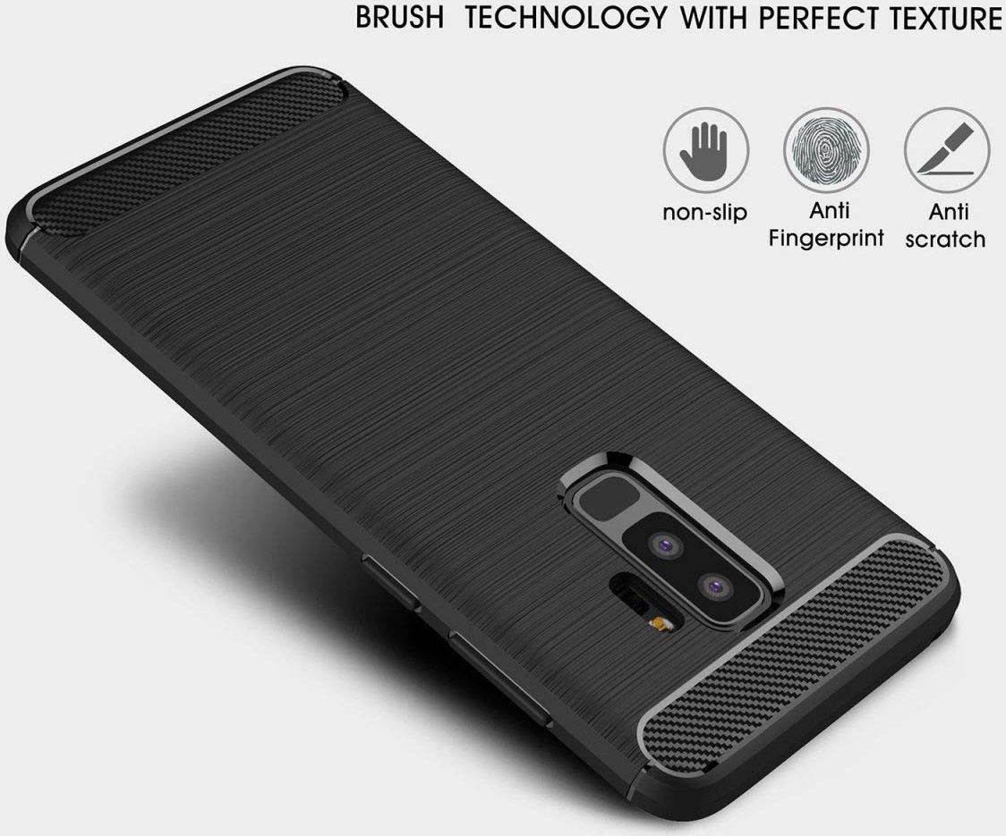 Samsung Galaxy S9 Plus Geborsteld TPU Hoesje Rood afbeelding 10