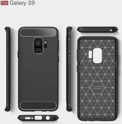 Samsung Galaxy S9 Geborsteld TPU Hoesje Rood afbeelding 9