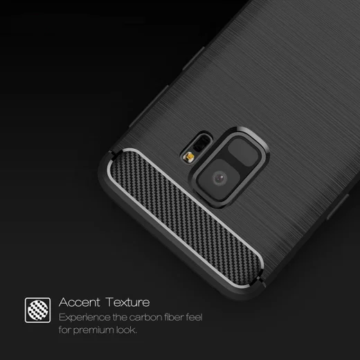 Samsung Galaxy S9 Geborsteld TPU Hoesje Grijs afbeelding 9