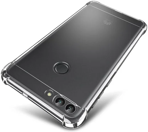 Huawei P Smart Schokbestendig TPU Hoesje Transparant afbeelding 7