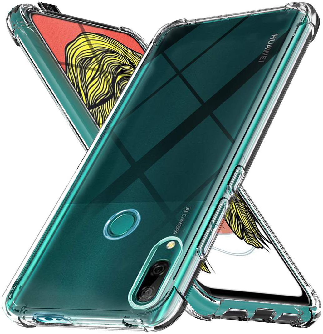Huawei P Smart Schokbestendig TPU Hoesje Transparant afbeelding 2