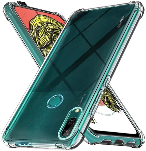 Huawei P Smart Schokbestendig TPU Hoesje Transparant afbeelding 2