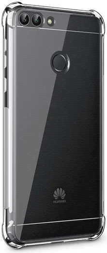 Huawei P Smart Schokbestendig TPU Hoesje Transparant afbeelding 6
