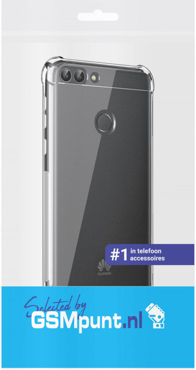 Huawei P Smart Schokbestendig TPU Hoesje Transparant afbeelding 4