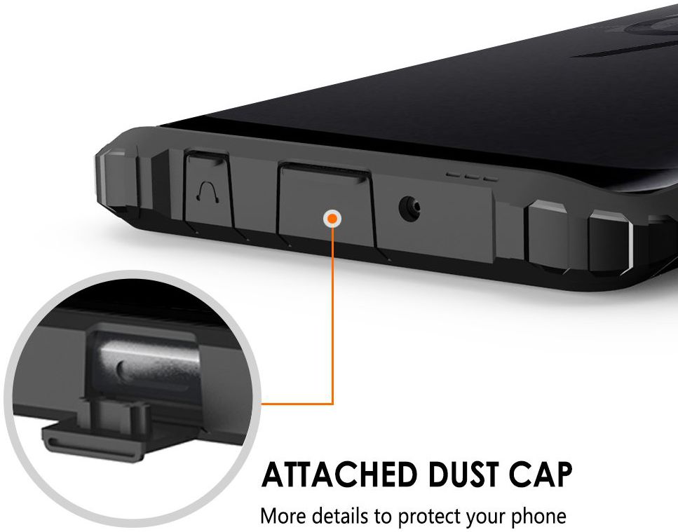 Samsung Galaxy S9 Hoesje Shock Proof Hybride Backcover Zwart afbeelding 6