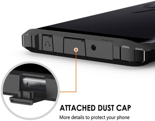 Samsung Galaxy S9 Hoesje Shock Proof Hybride Backcover Zwart afbeelding 6