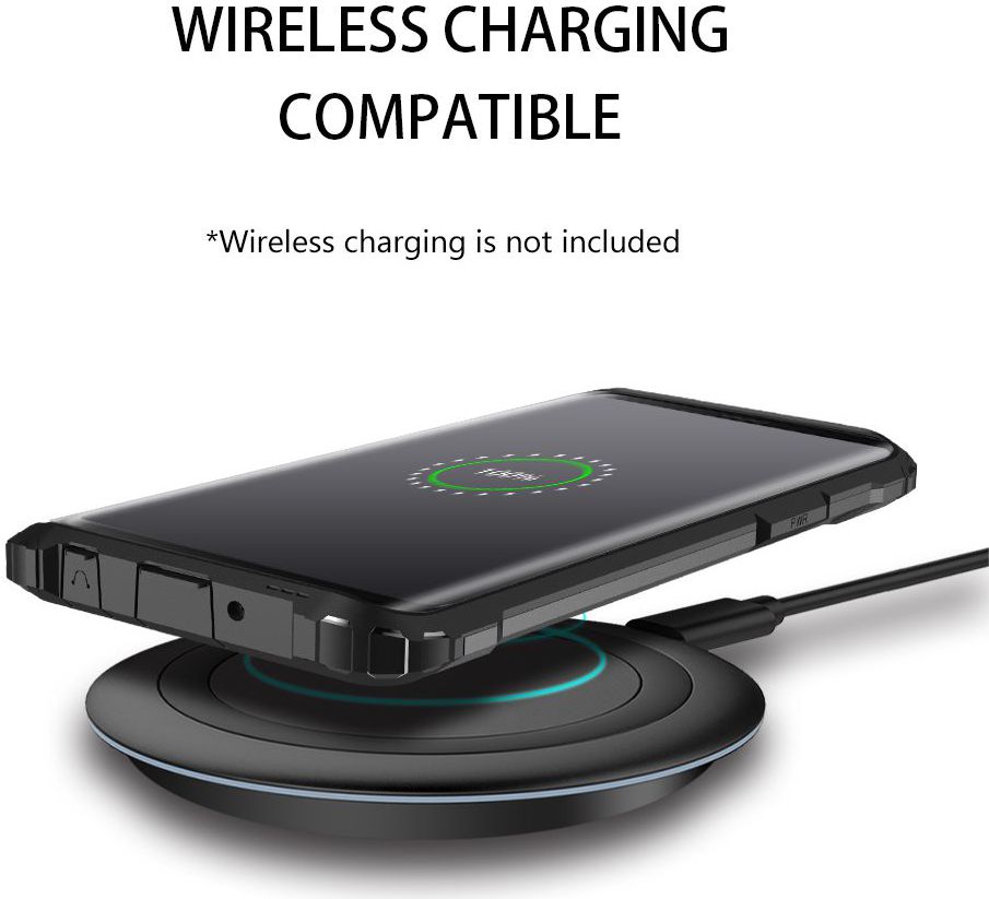 Samsung Galaxy S9 Hoesje Shock Proof Hybride Backcover Zwart afbeelding 7