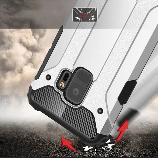 Samsung Galaxy S9 Hoesje Shock Proof Hybride Backcover Goud afbeelding 4